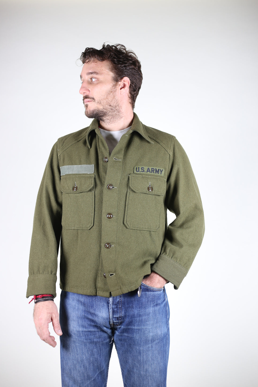 DESIGN - Camicia Vestibilità Classica Elegante Bianca Con Collo - Foto 8