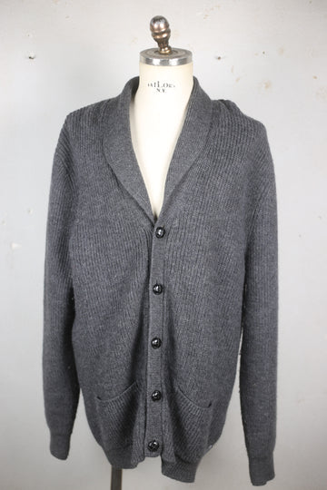 WOOLRICH SHAWL COLLAR CARDIGAN - XL -
