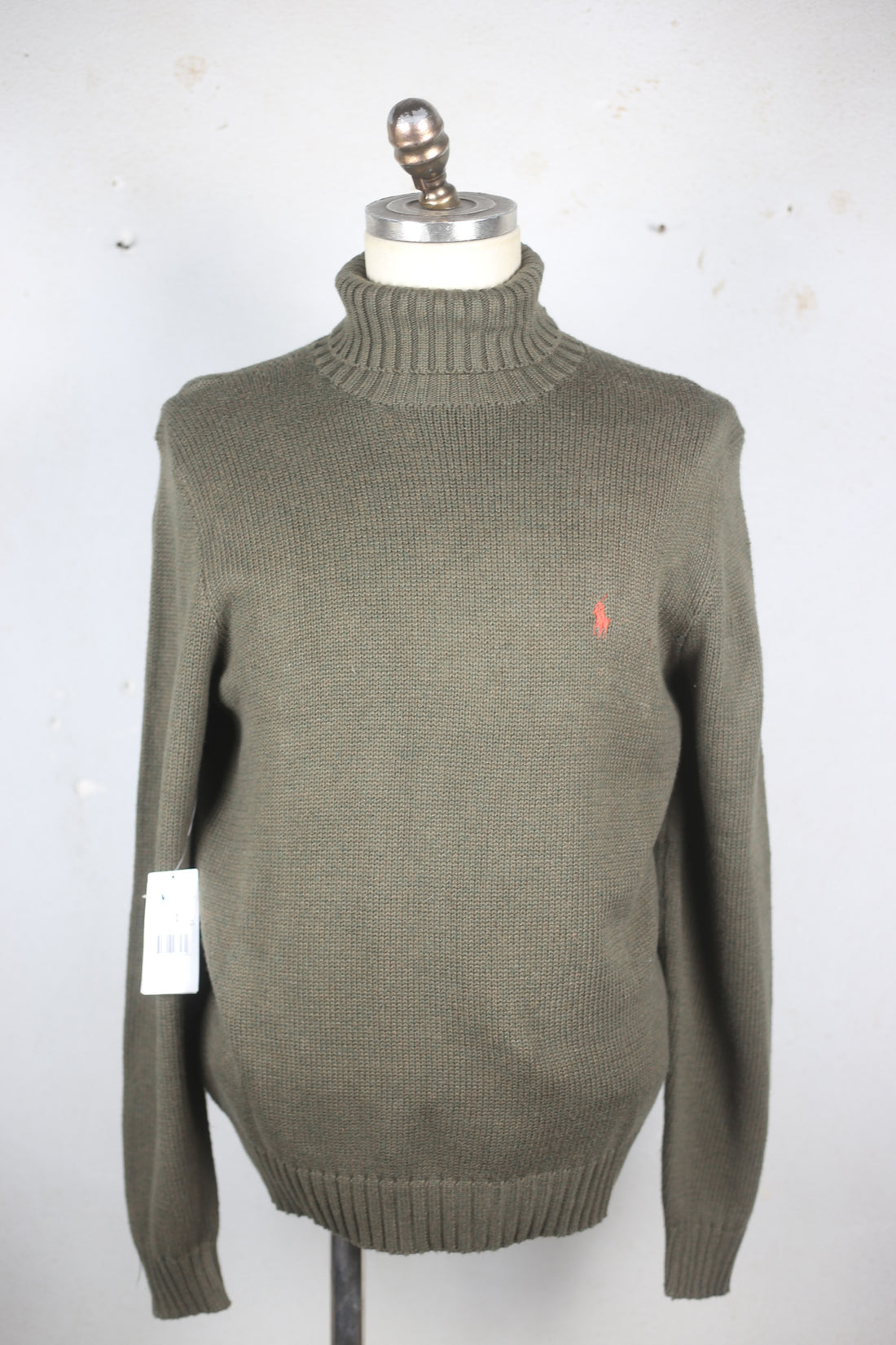 "DEADSTOCK"  MAGLIONE COLLO ALTO IN COTONE   R.L.   - M -