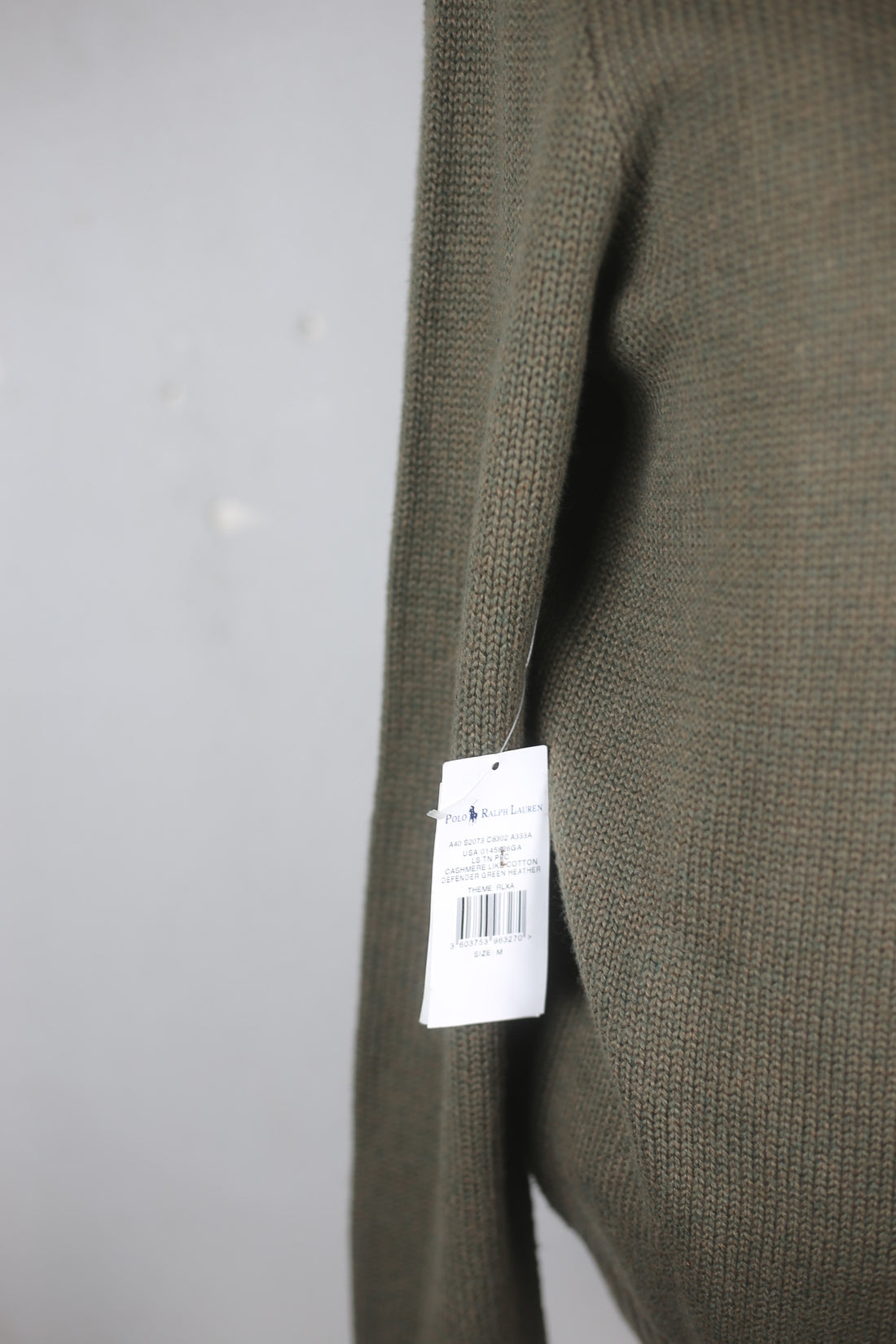 "DEADSTOCK"  MAGLIONE COLLO ALTO IN COTONE   R.L.   - M -