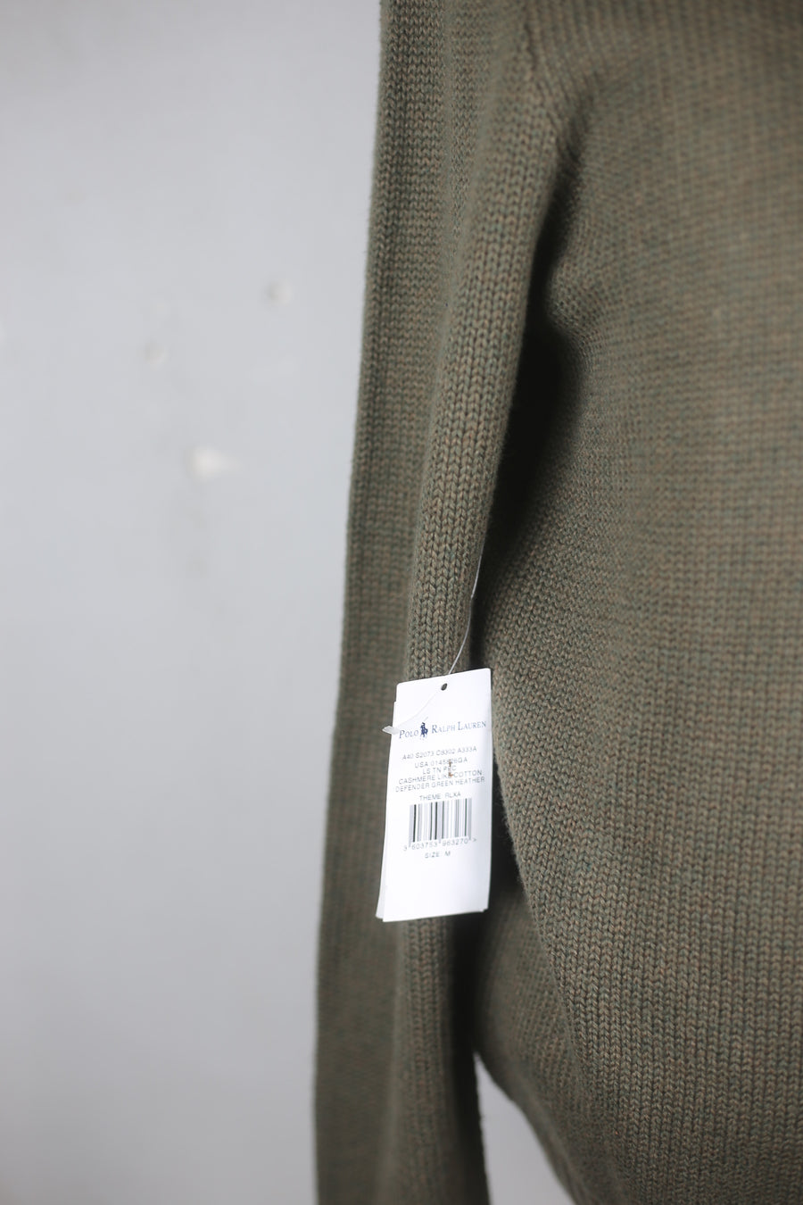 "DEADSTOCK"  MAGLIONE COLLO ALTO IN COTONE   R.L.   - M -