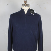 DEADSTOCK CASHMERE HALPH ZIP SWEATER - M -