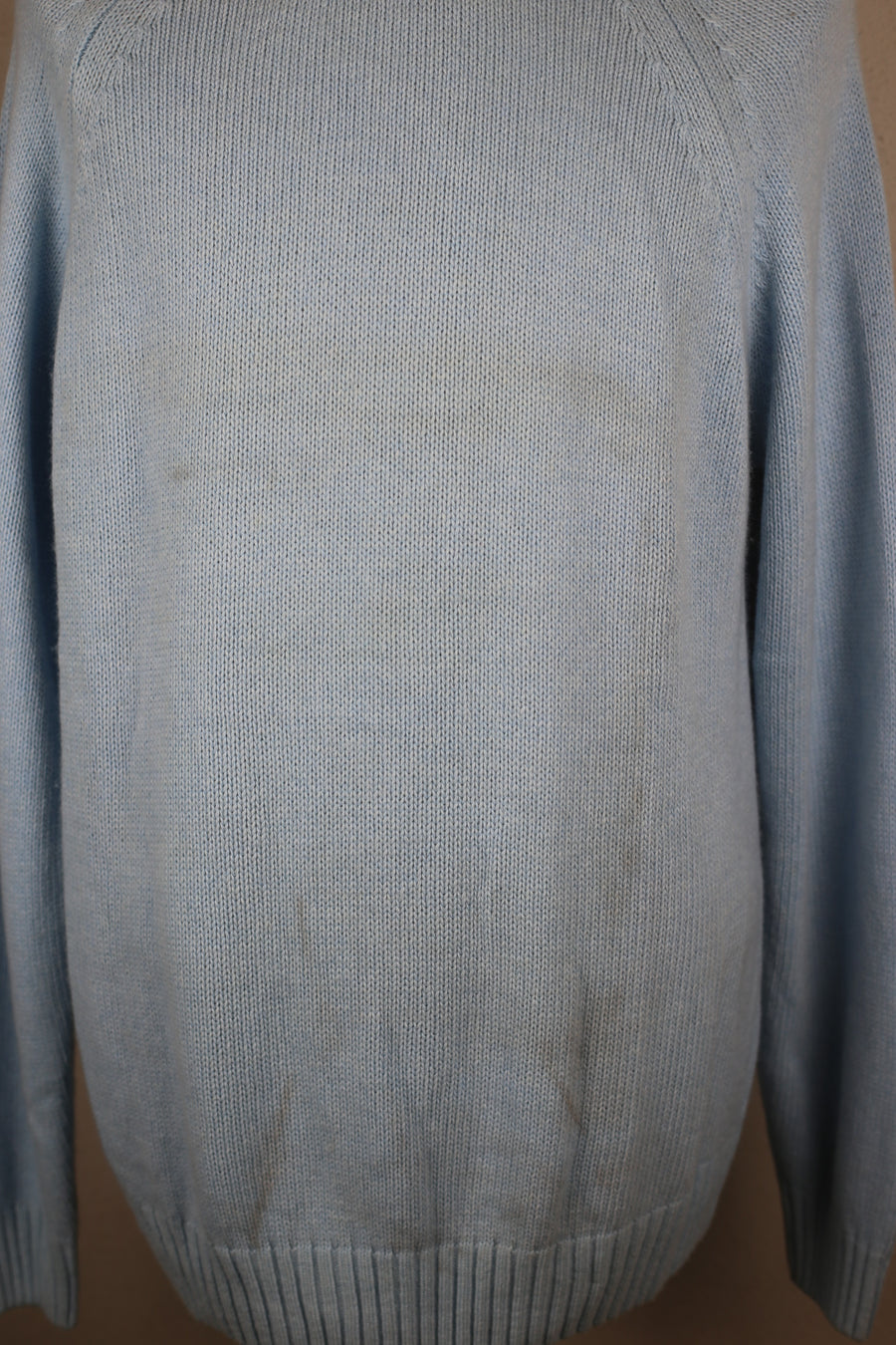 DEADSTOCK WOOL AND CASHMERE RAGLAN SWEATER - L -