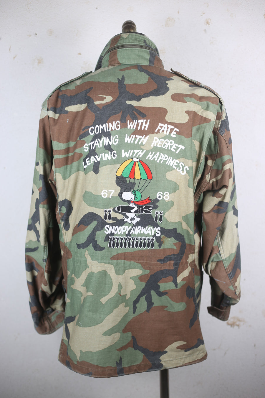 Field Jacket M-65 Us ARMY WITH EMBROIDERY &lt; S - M - L -XL &gt; 
