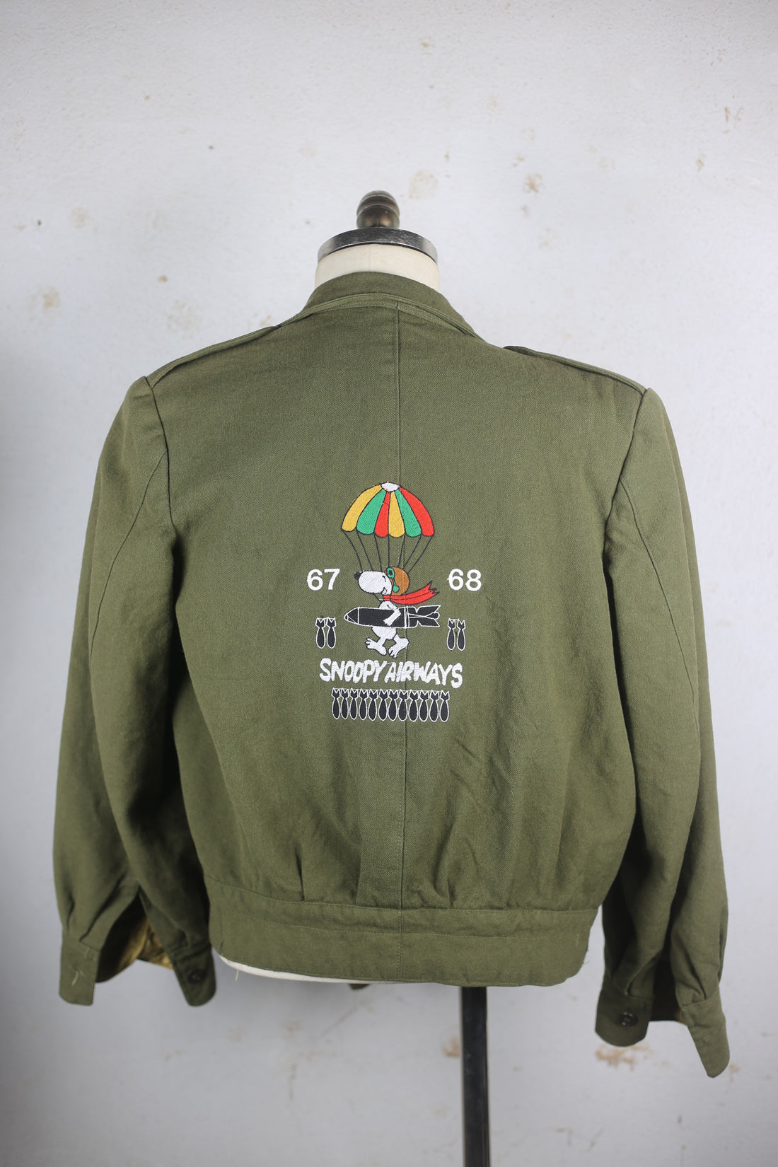 IKE Jacket US ARMY WW2 WITH EMBROIDERY - S - 