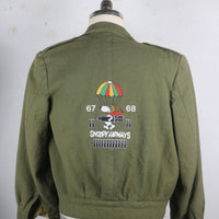 IKE Jacket US ARMY WW2 WITH EMBROIDERY - S - 
