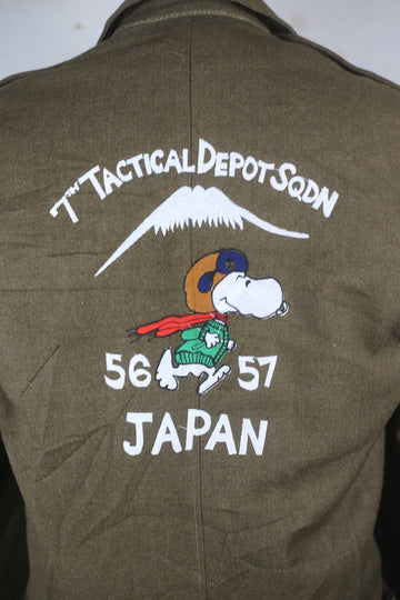 IKE Jacket US ARMY WW2 WITH EMBROIDERY - S - 