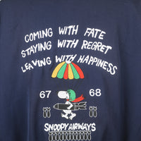 AIR FORCE BOMBER JACKET WITH EMBROIDERY - L -