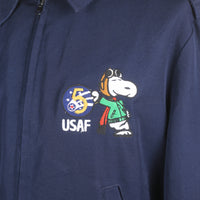 AIR FORCE BOMBER JACKET WITH EMBROIDERY - L -