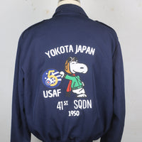 AIR FORCE BOMBER JACKET WITH EMBROIDERY - L -