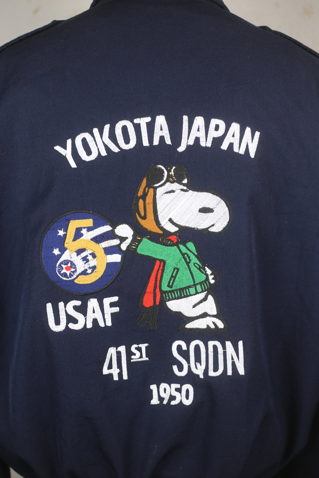 AIR FORCE BOMBER JACKET WITH EMBROIDERY - L -