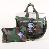 Snoopy camouflage tote bag