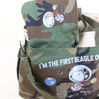 Snoopy camouflage tote bag