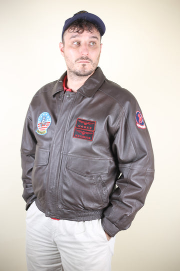 LEATHER JACKET - M/L -