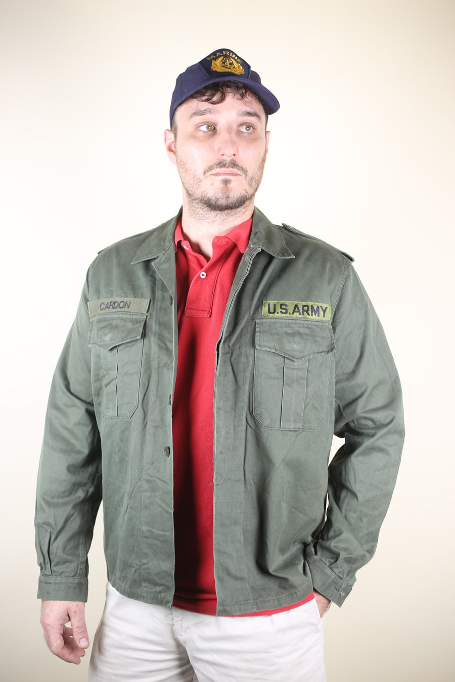 camicia ARMY biker - L -