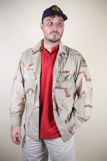 BDU DESERT Us ARMY Jacket - L -