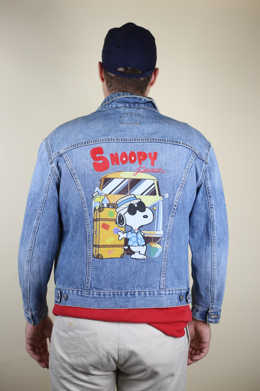 SNOOPY Denim Jacket - L -