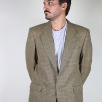 Single-breasted tweed jacket - XL -