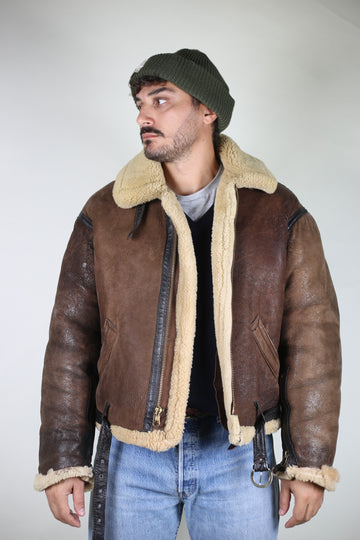 Giacca shearling aviatore b3 SCHOTT - XL -