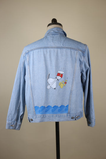 SNOOPY women's denim jacket - M -