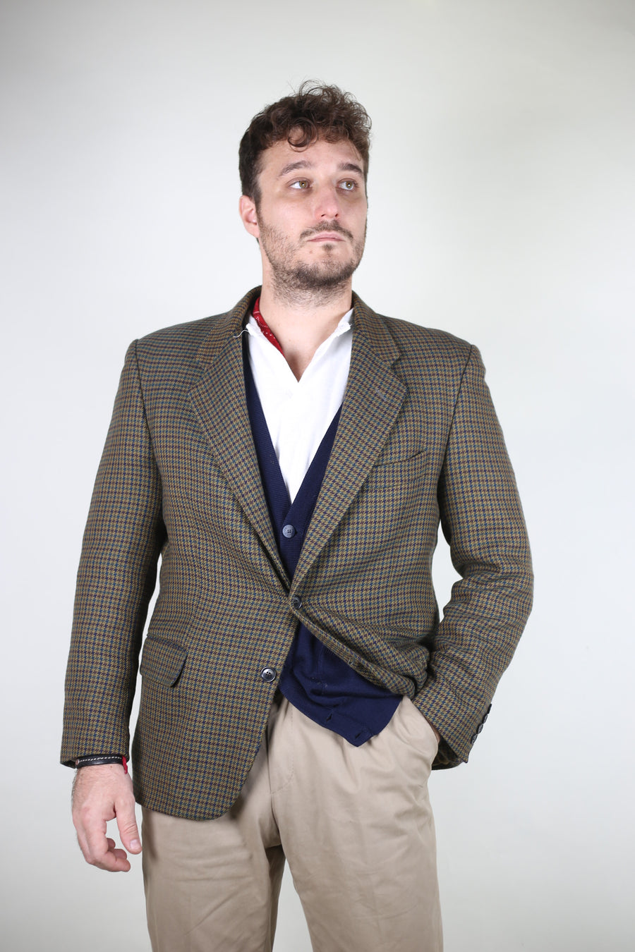Giacca monopetto in tweed -  L -