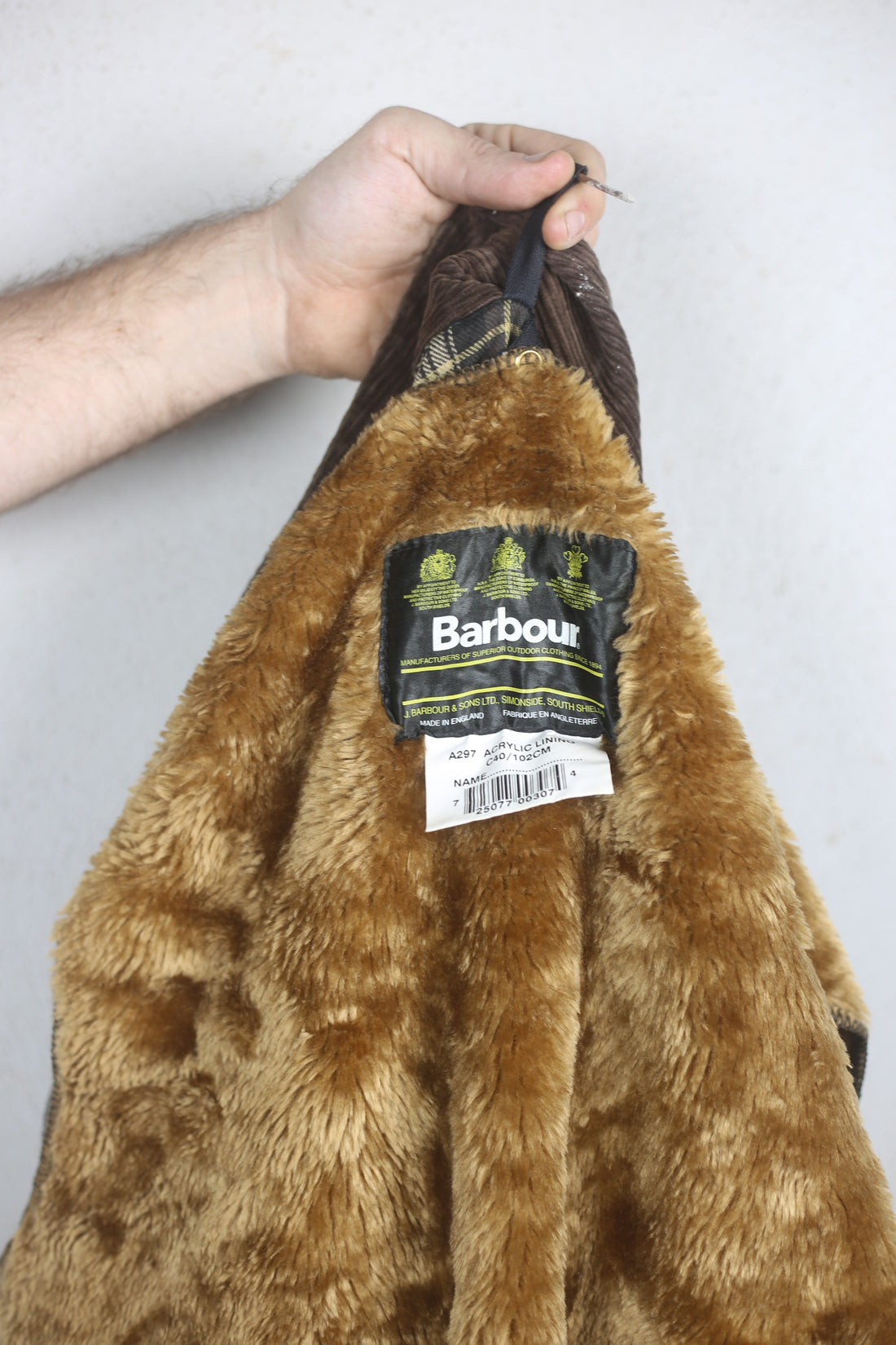 Barbour BEDALE COMPLETO DI IMBOTTITURA E SPILLA    - C40 L -