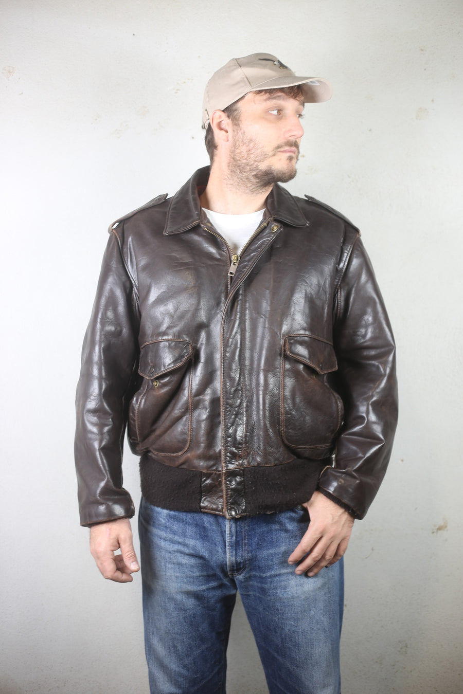 Giacca di pelle Schott  -  L -