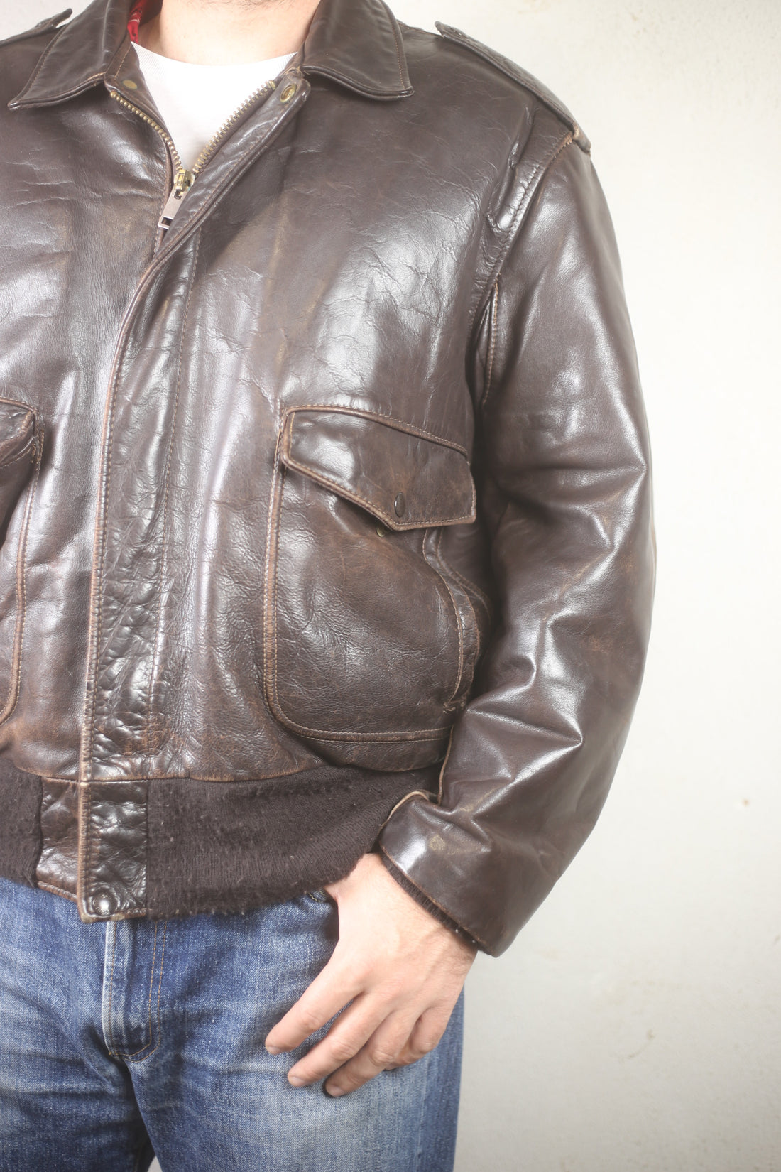 Giacca di pelle Schott  -  L -