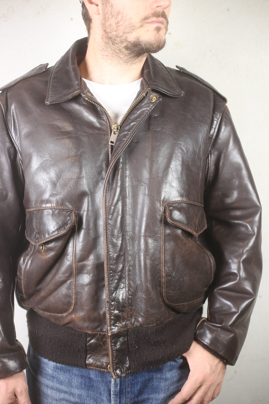 Giacca di pelle Schott  -  L -