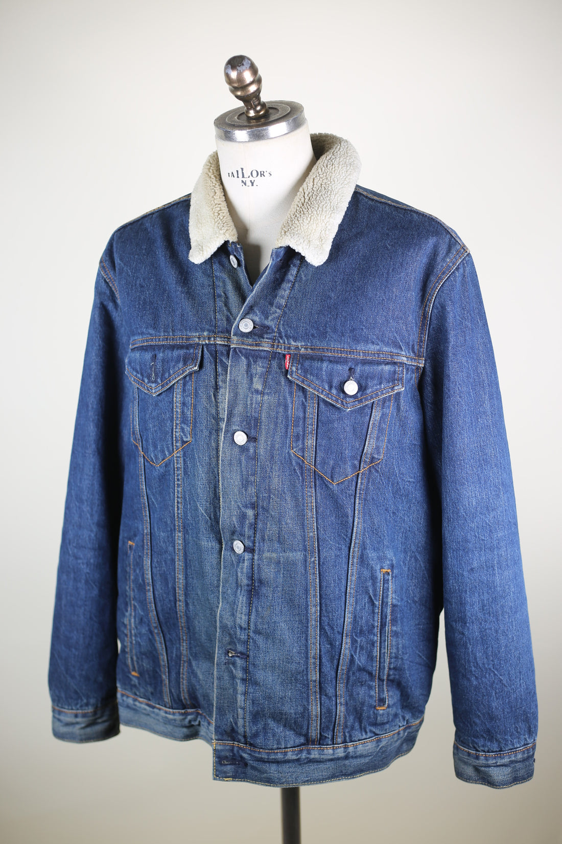 LEVIS SHERPA DENIM JACKET - XL - 