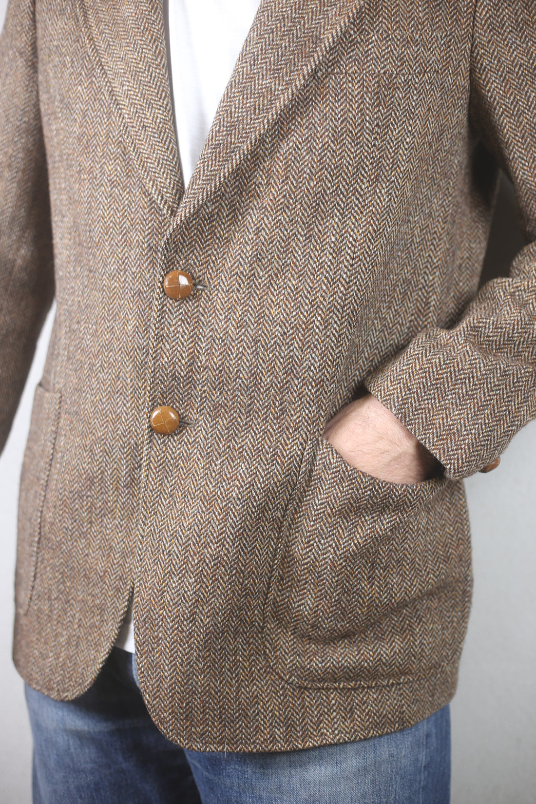 Harris Tweed Jacket - L -