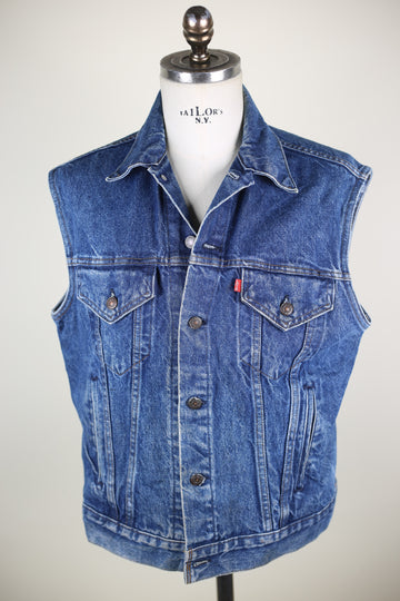 SMANICATO DI JEANS LEVIS  - L -