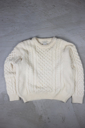 Aran cable LL BEAN- S-