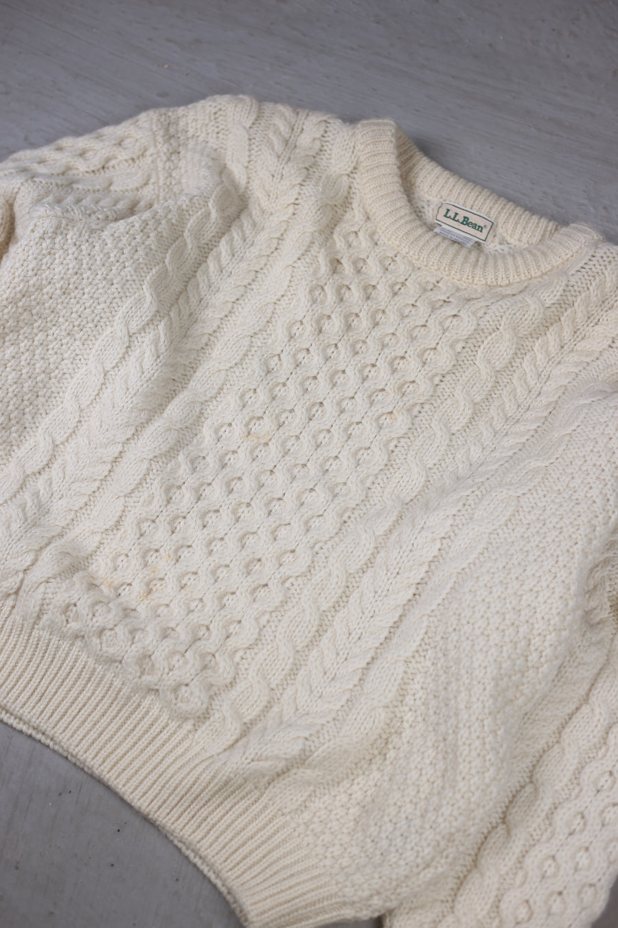 Aran cable LL BEAN- S-