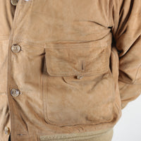 Real leather reindeer jacket - L -