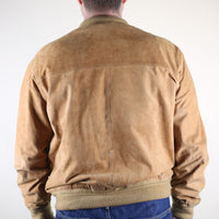 Real leather reindeer jacket - L -