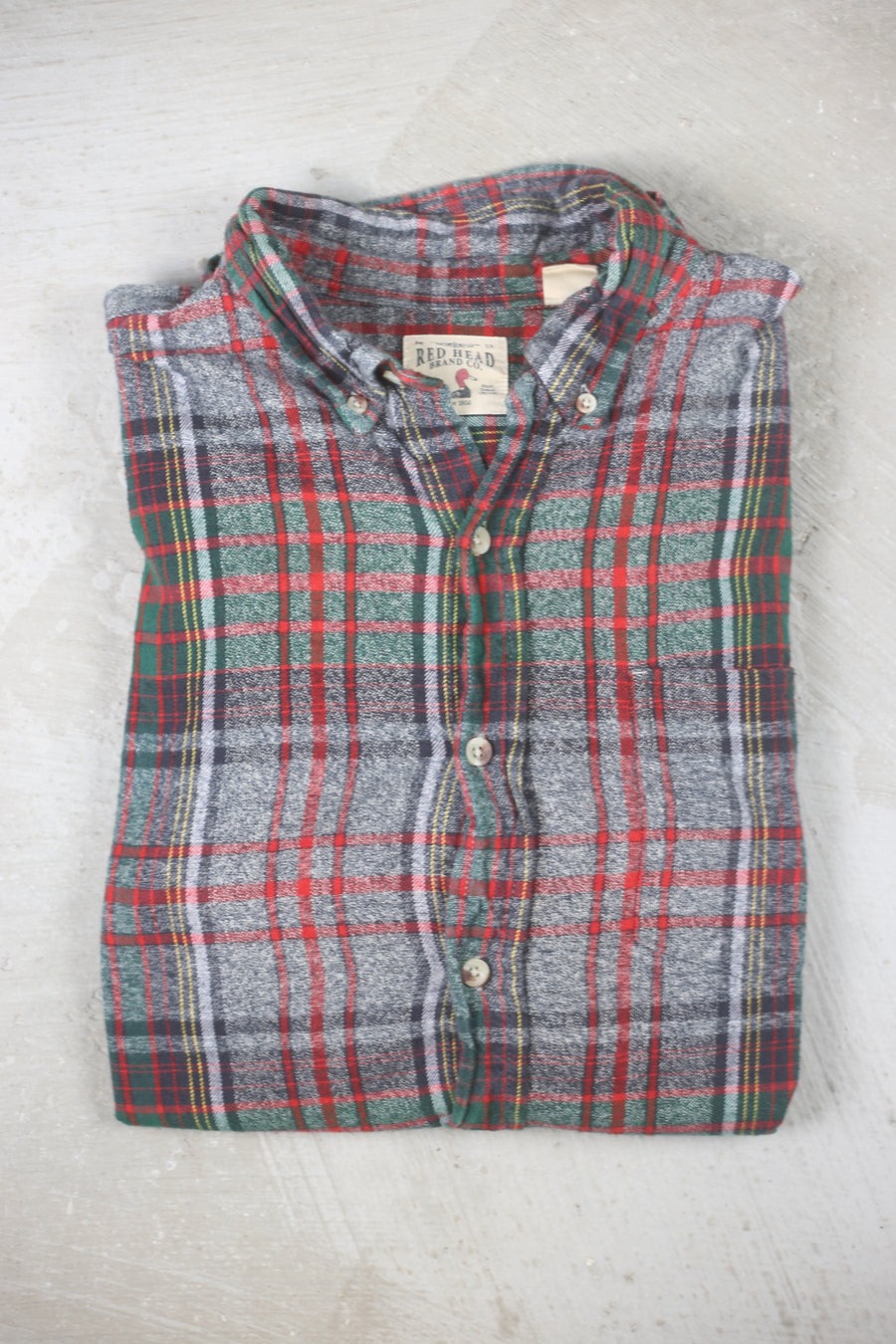 Plaid shirt RED HEAD -XL-