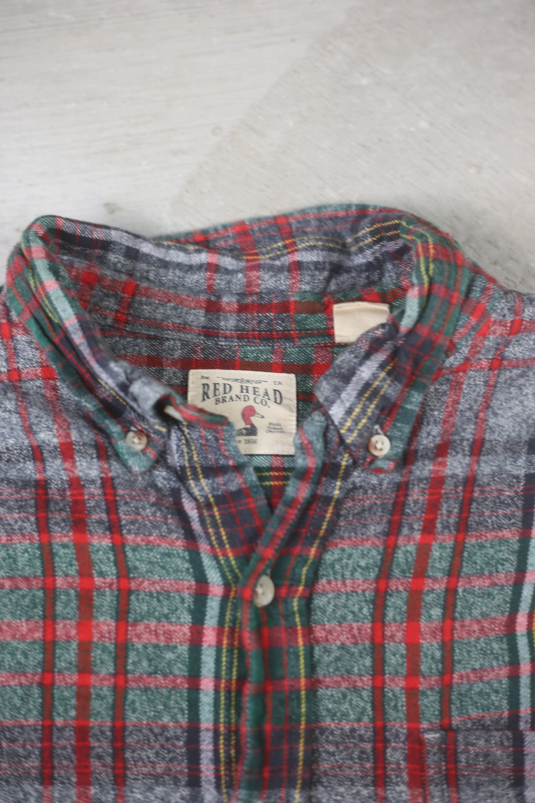 Plaid shirt RED HEAD -XL-
