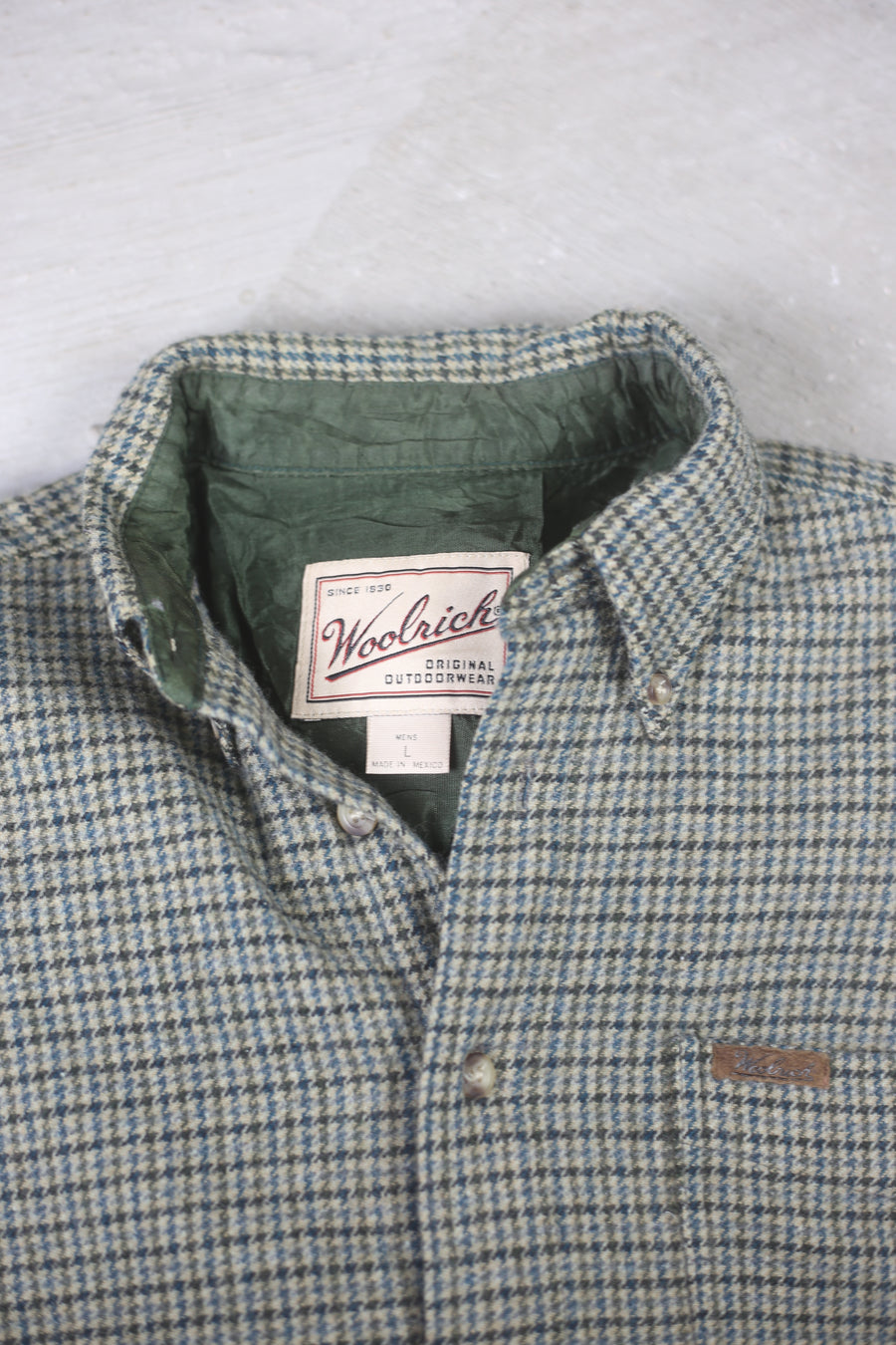 Plaid shirt WOOL RICH -L-