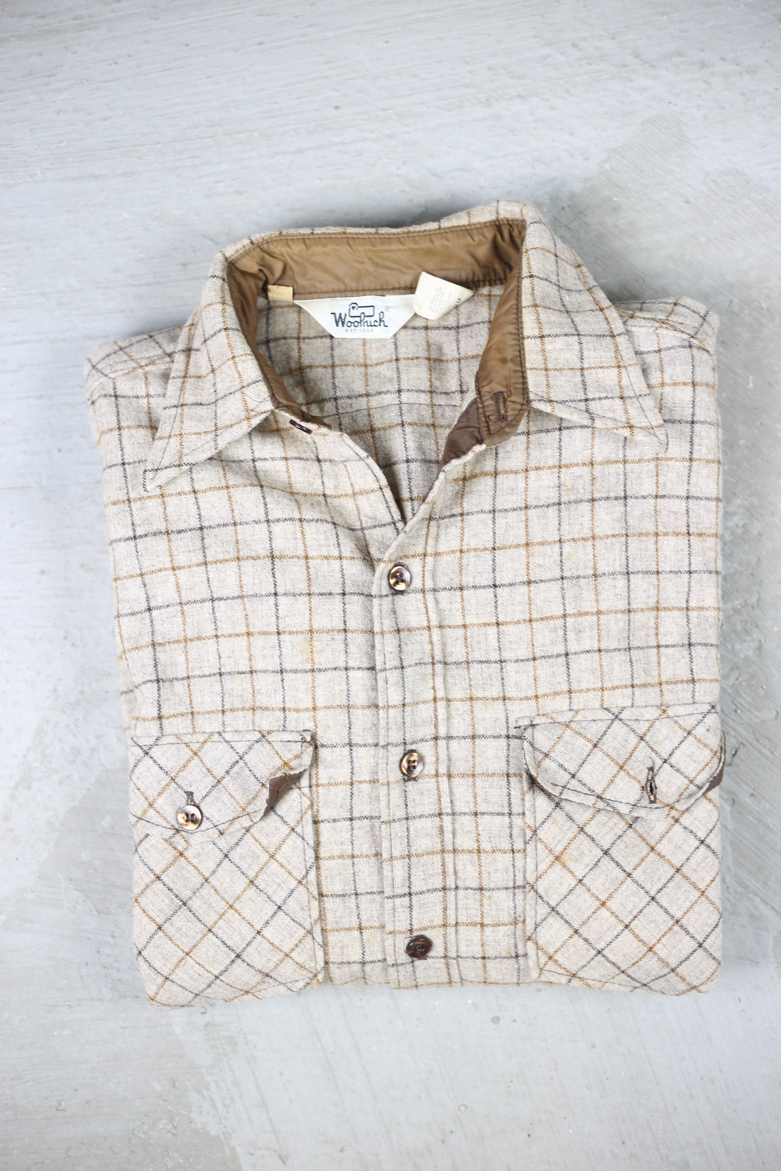 Plaid shirt WOOL RICH -L-