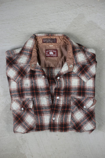 Plaid shirt -XL-