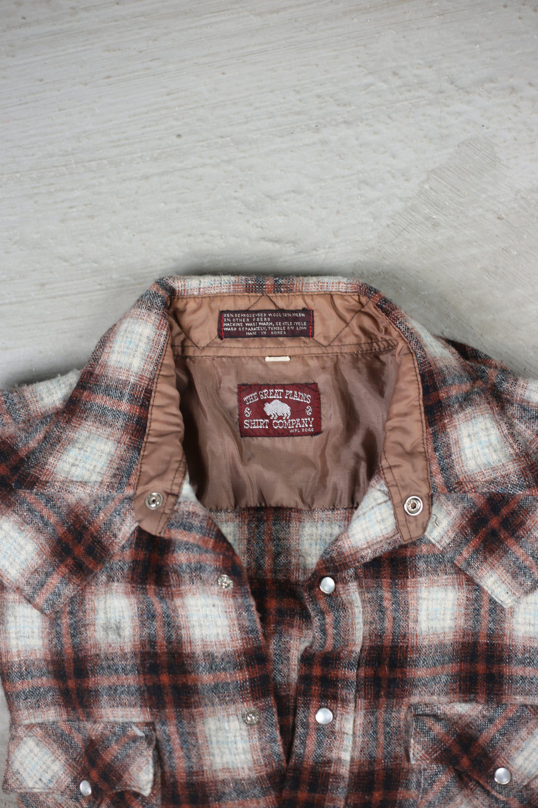Plaid shirt -XL-