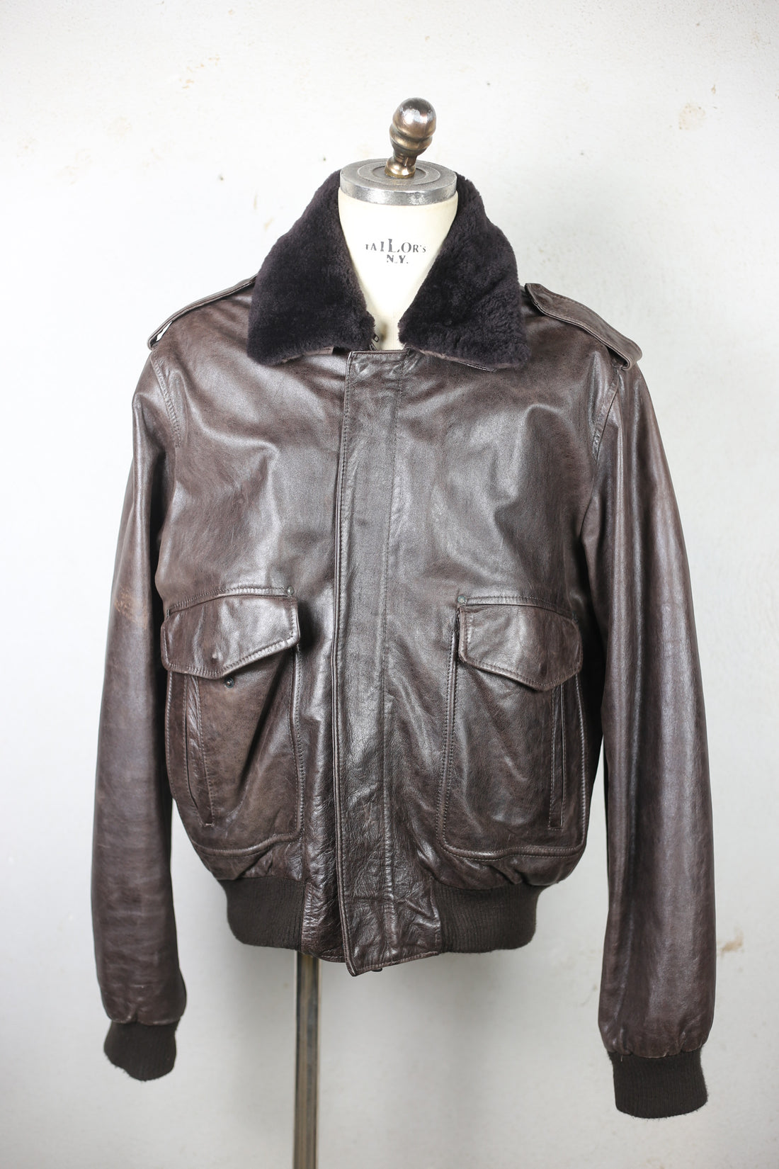 A2 23rd Bombardment Leather Jacket - L -