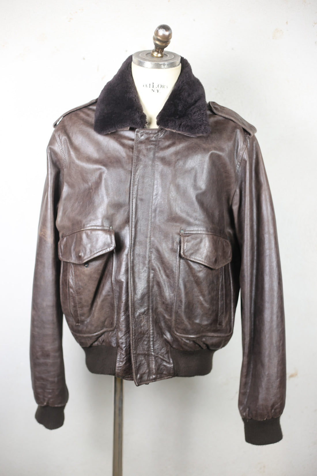 A2 23rd Bombardment Leather Jacket - L -