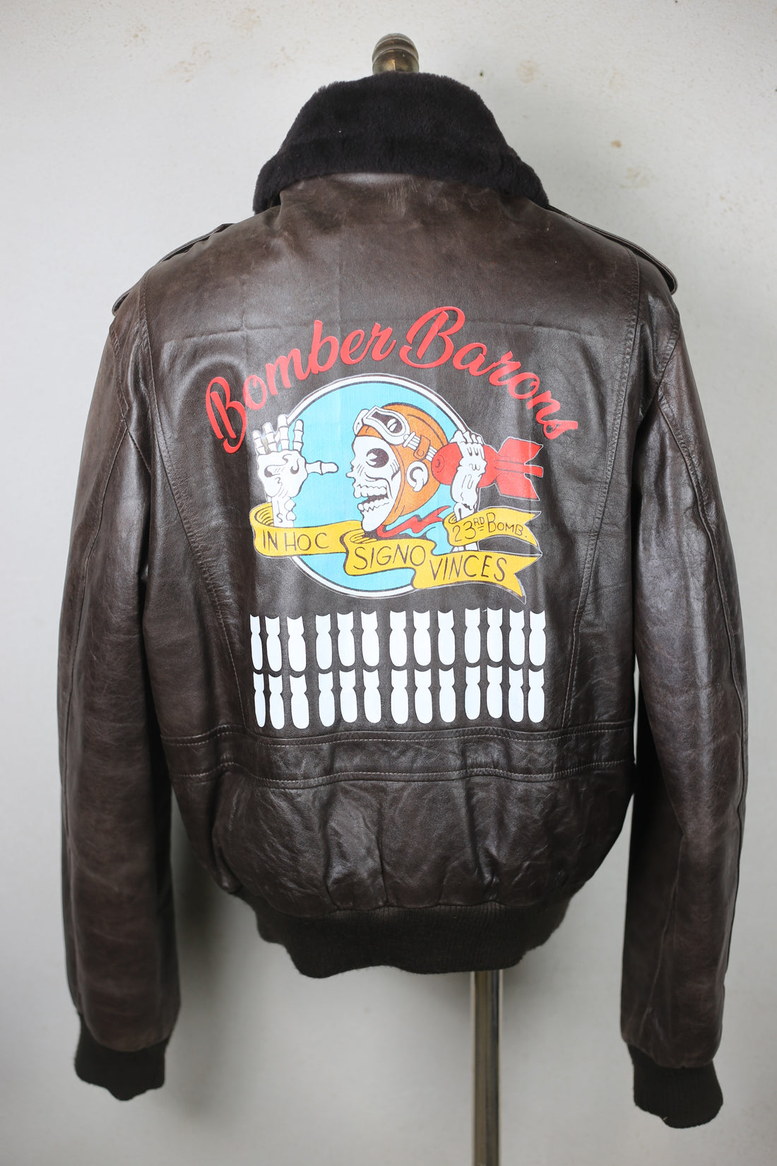 A2 23rd Bombardment Leather Jacket - L -