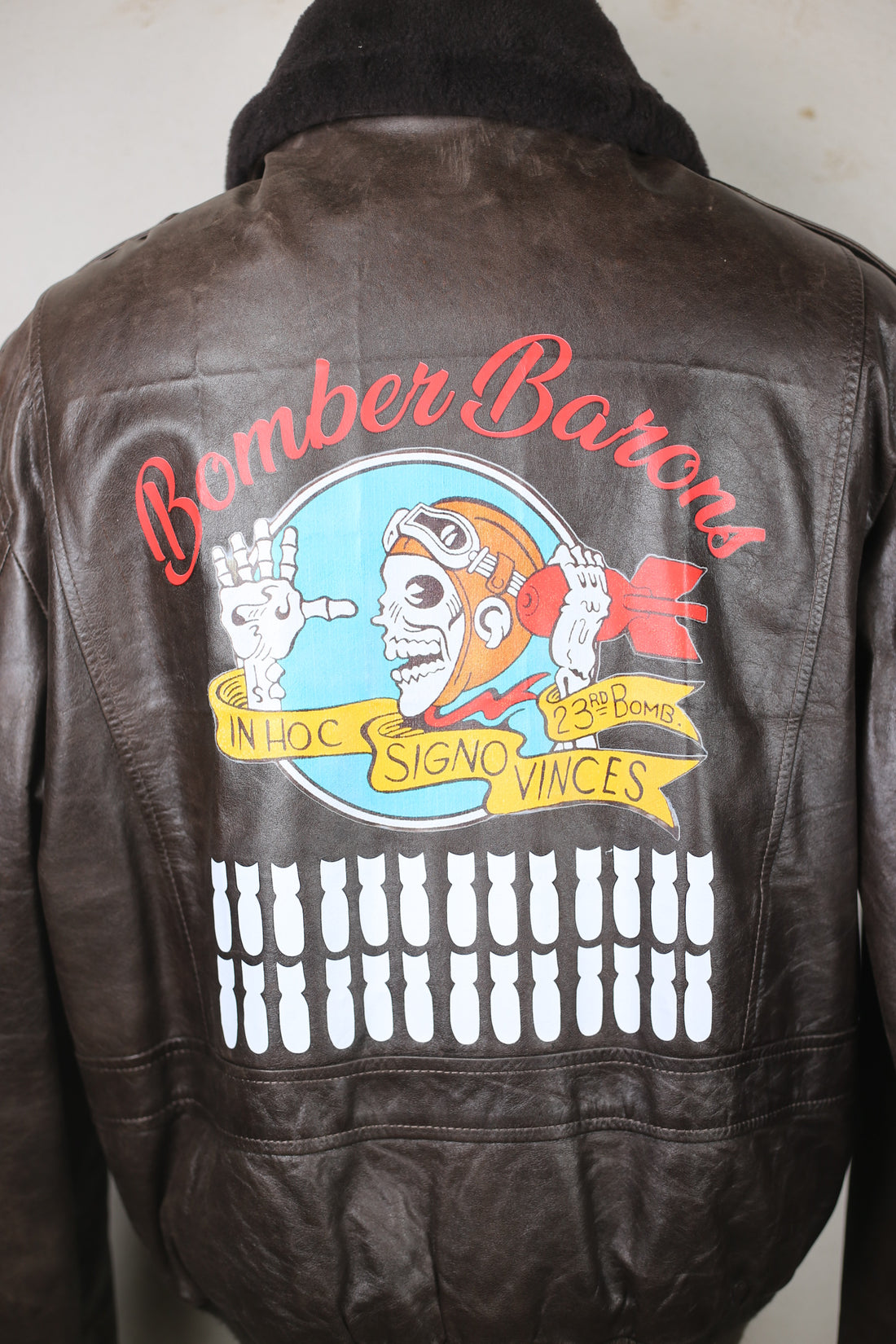 A2 23rd Bombardment Leather Jacket - L -