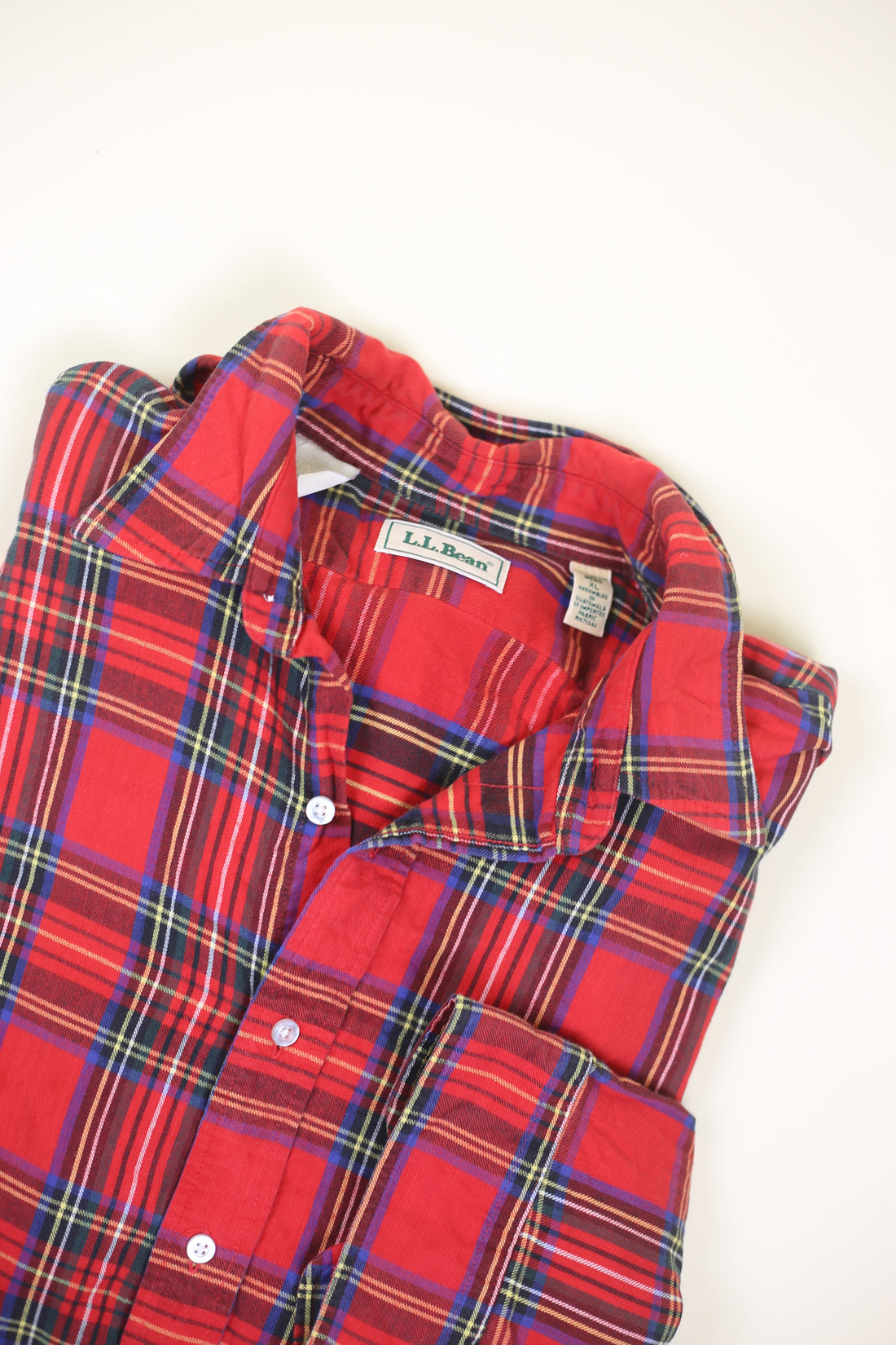 Plaid shirt LL bean -XL