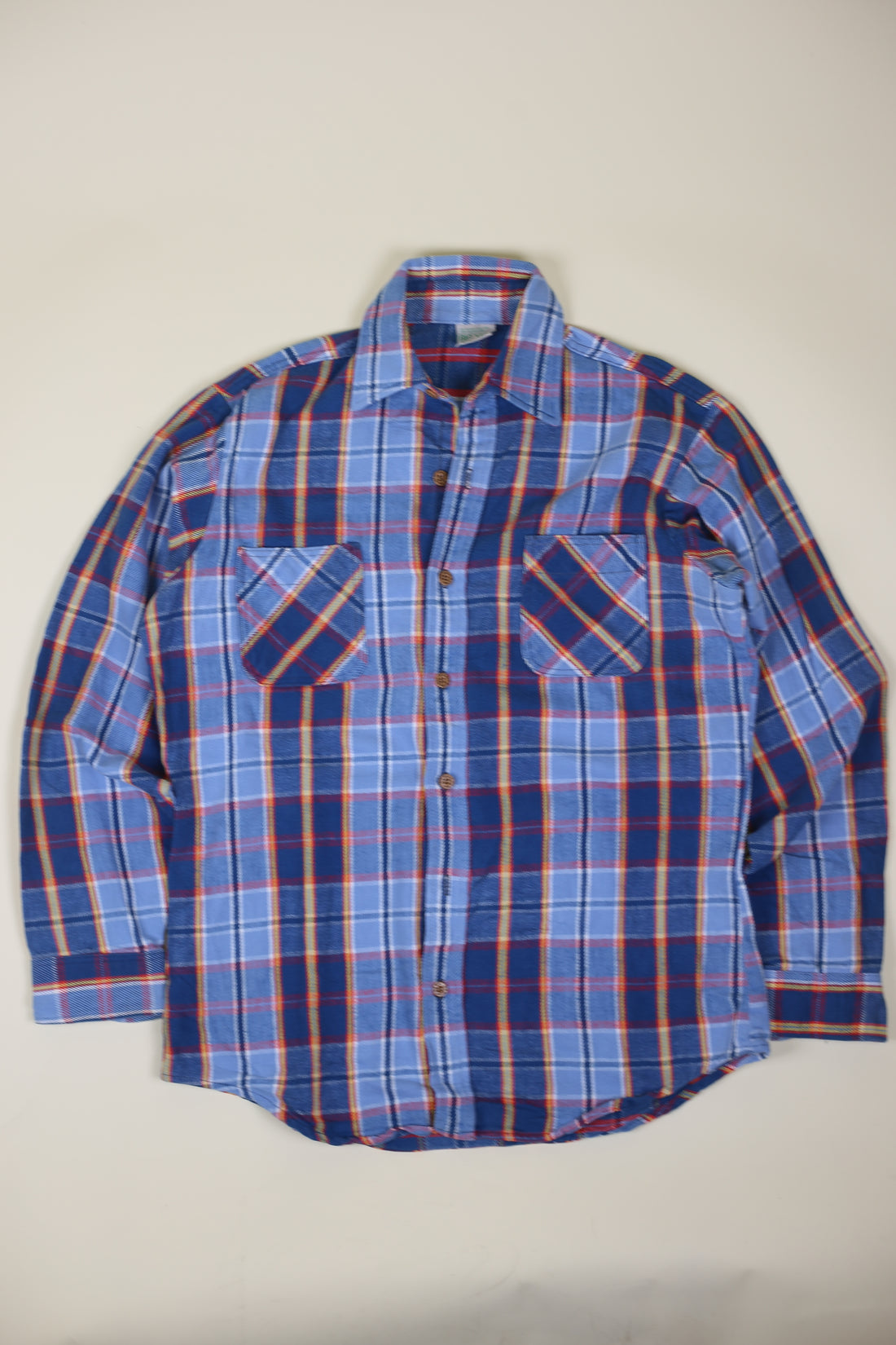 Big Mac plaid shirt made in USA -M-