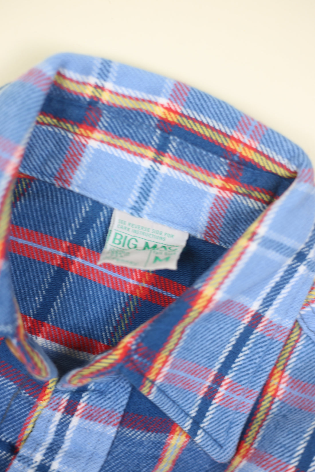 Big Mac plaid shirt made in USA -M-