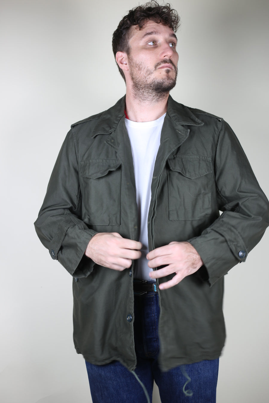 Field Jacket M-43  Esercito GRECO  - L -